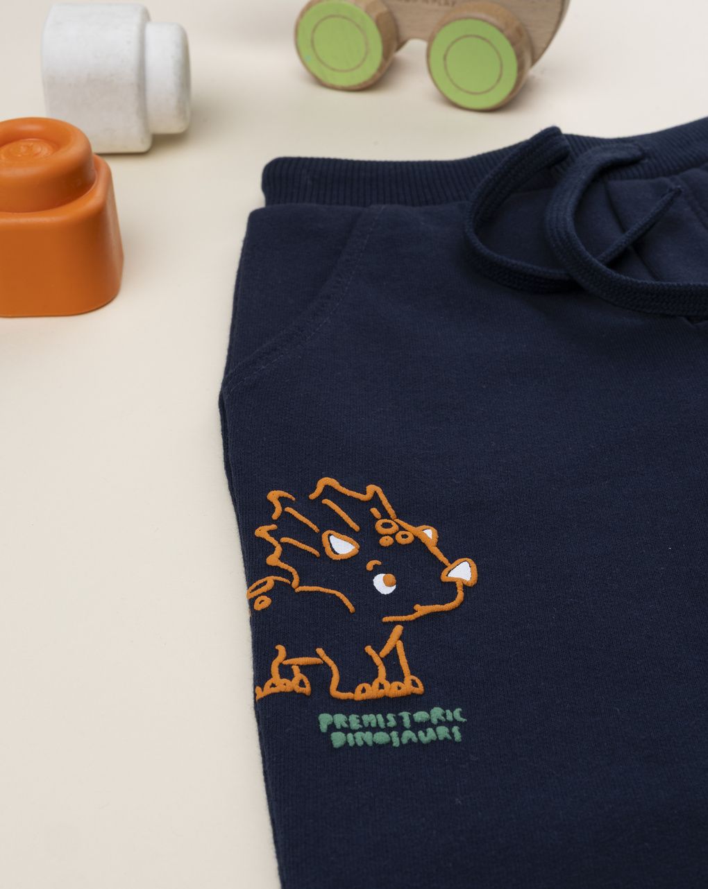 βρεφικό παντελόνι φόρμας μπλε dino για αγόρι - Prénatal