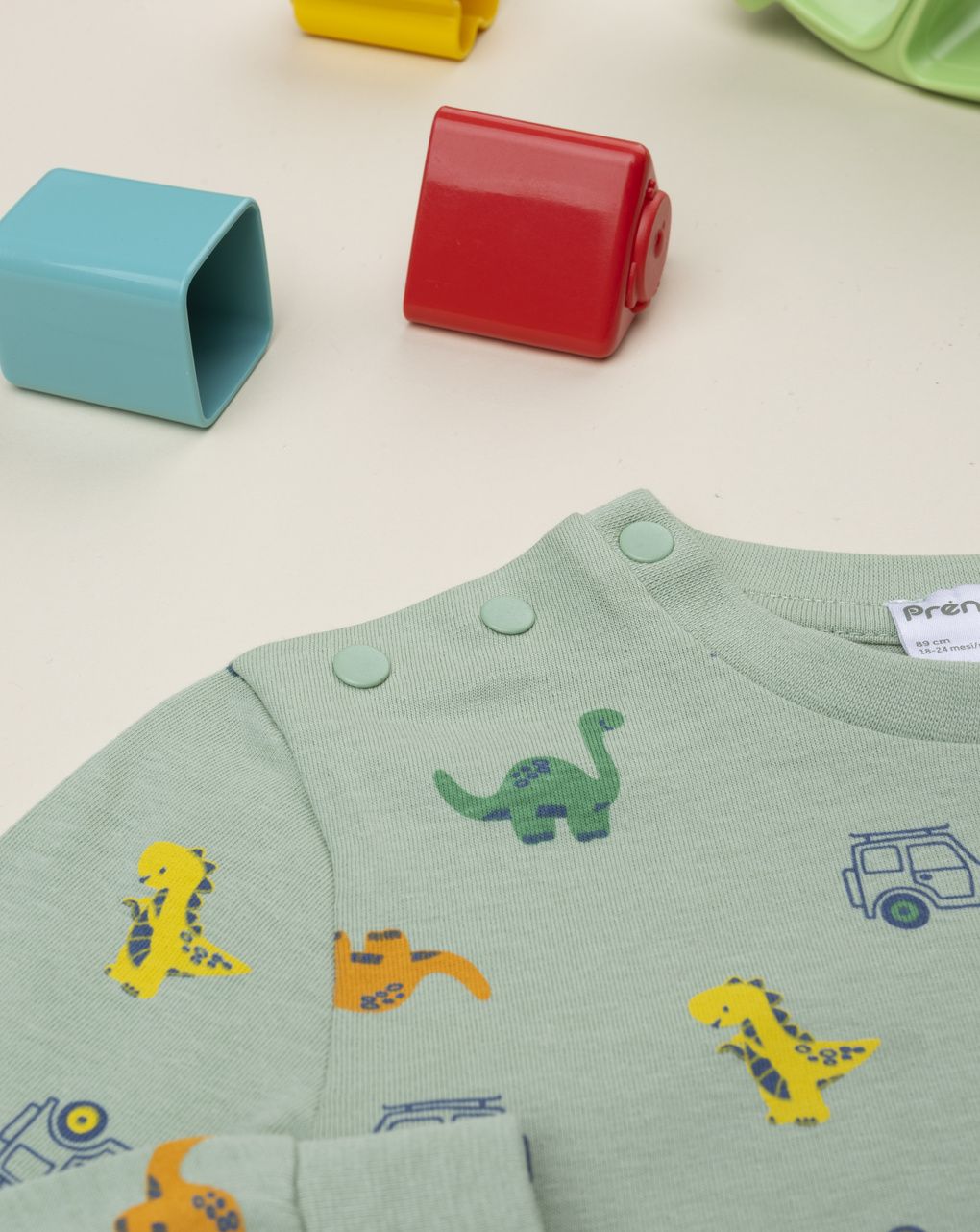 βρεφική πιτζάμα λαδί dinos για αγόρι - Prénatal