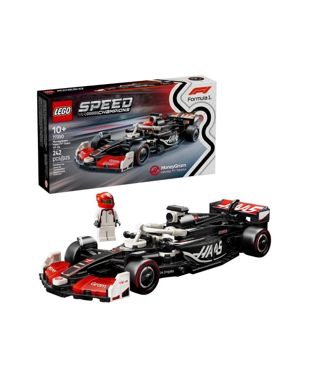 Lego speed champions moneygram haas f1 team vf-24 race car 77250 - Lego, LEGO Speed Champions