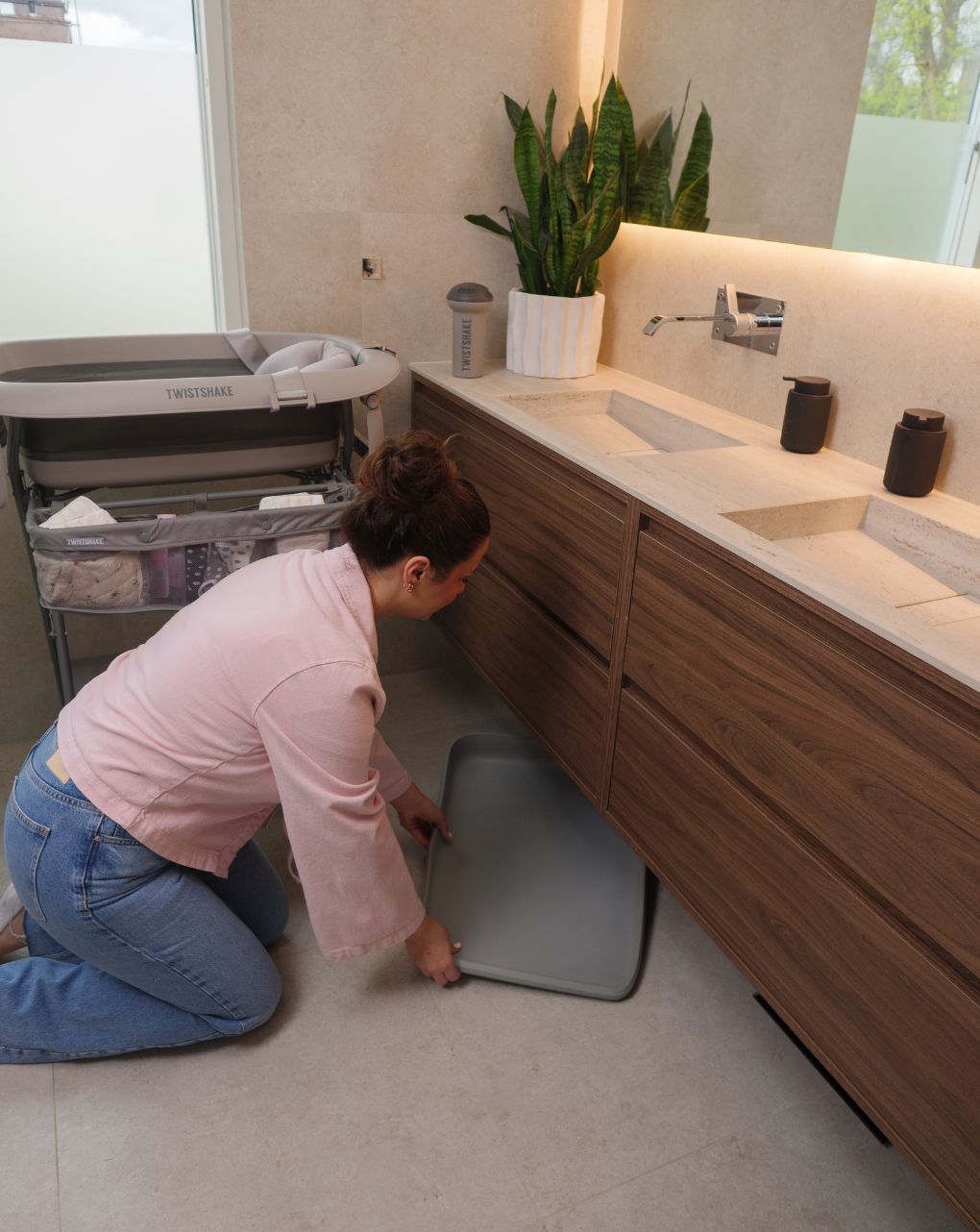 Twistshake βρεφική αλλαξιέρα αφρού faded grey 32-08-79144 - Twistshake