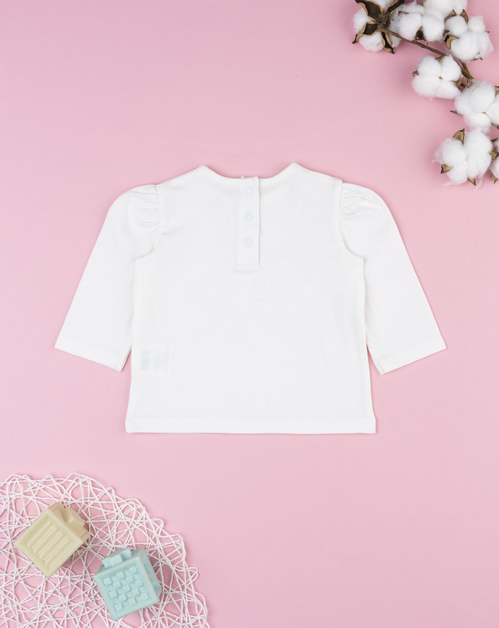 βρεφική μπλούζα λευκή cute για κορίτσι - Prénatal