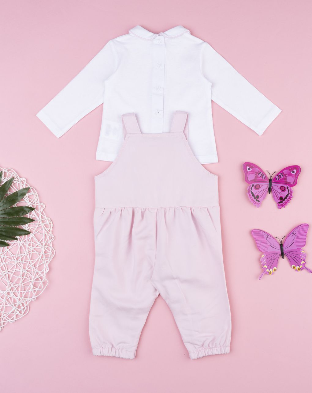 βρεφικό σετ μπλούζα και σαλοπέτα με λουλούδια για κορίτσι - Prénatal