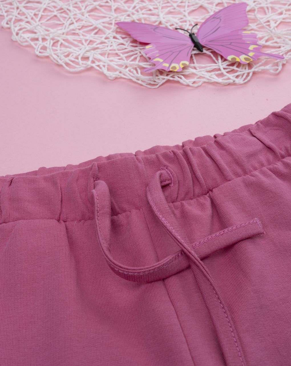 παιδικό παντελόνι φόρμας ροζ με καρδιά για κορίτσι - Prénatal