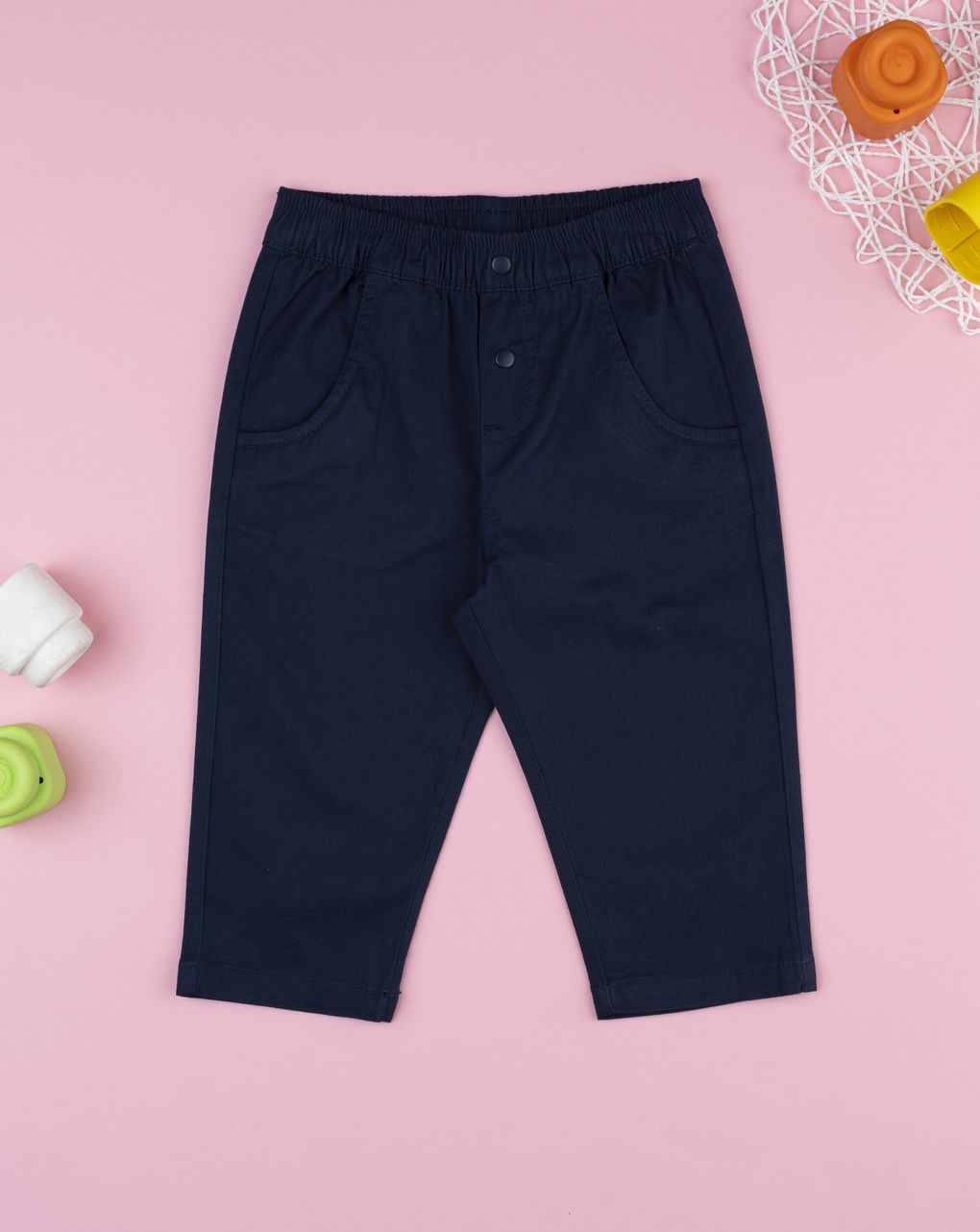 βρεφικό παντελόνι twill μπλε για αγόρι