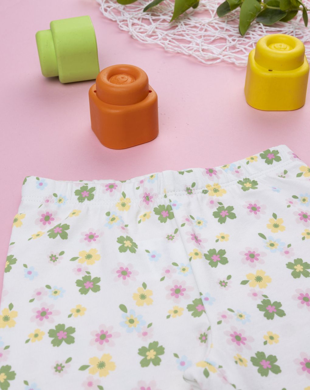 βρεφικό κολάν λευκό φλοράλ για κορίτσι - Prénatal