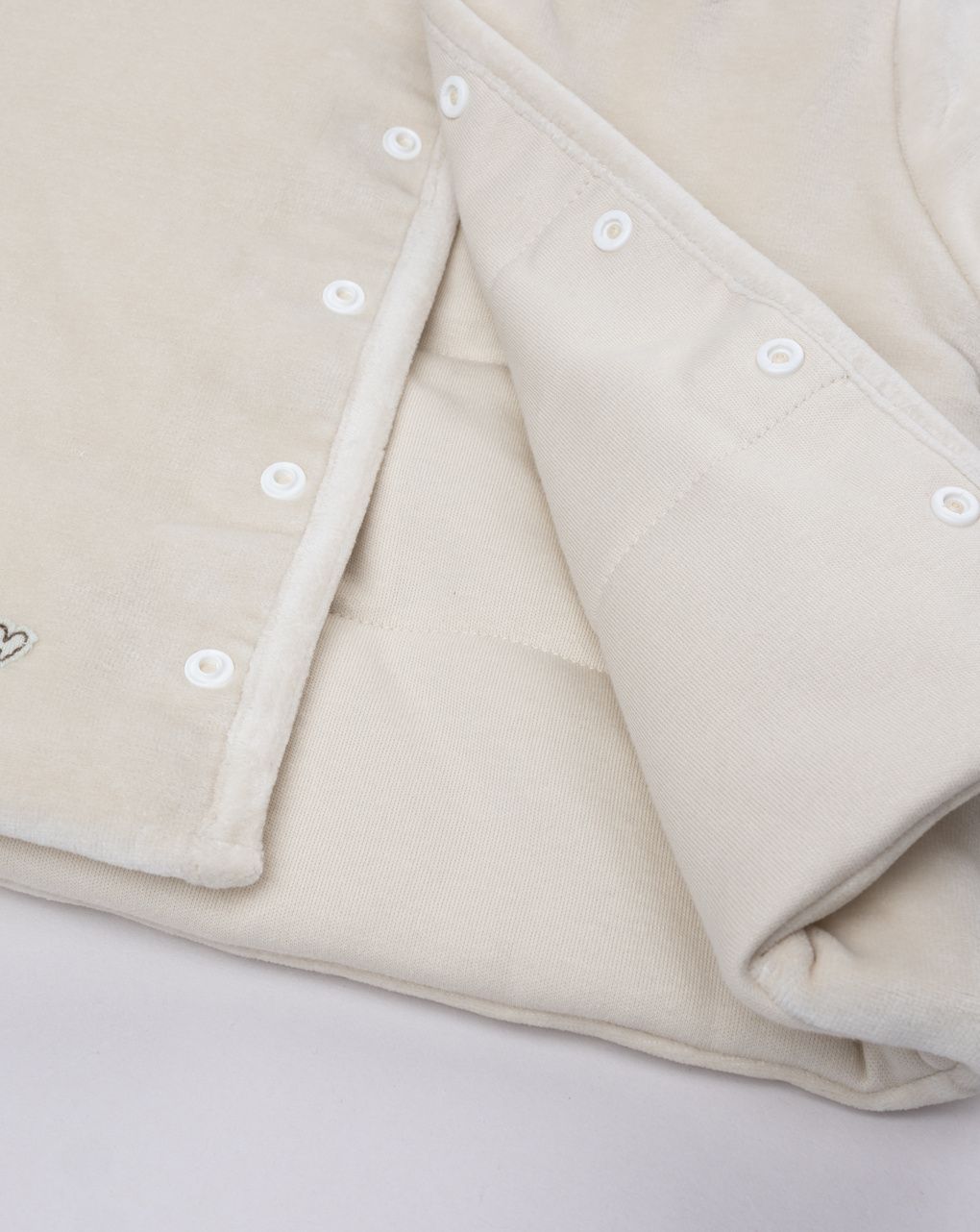 βρεφικό μπουφάν σενίλ μπεζ με αρκουδάκι για αγόρι - Prénatal