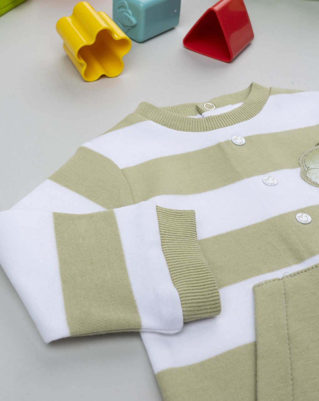 βρεφικό φορμάκι ριγέ dino για αγόρι - Prénatal