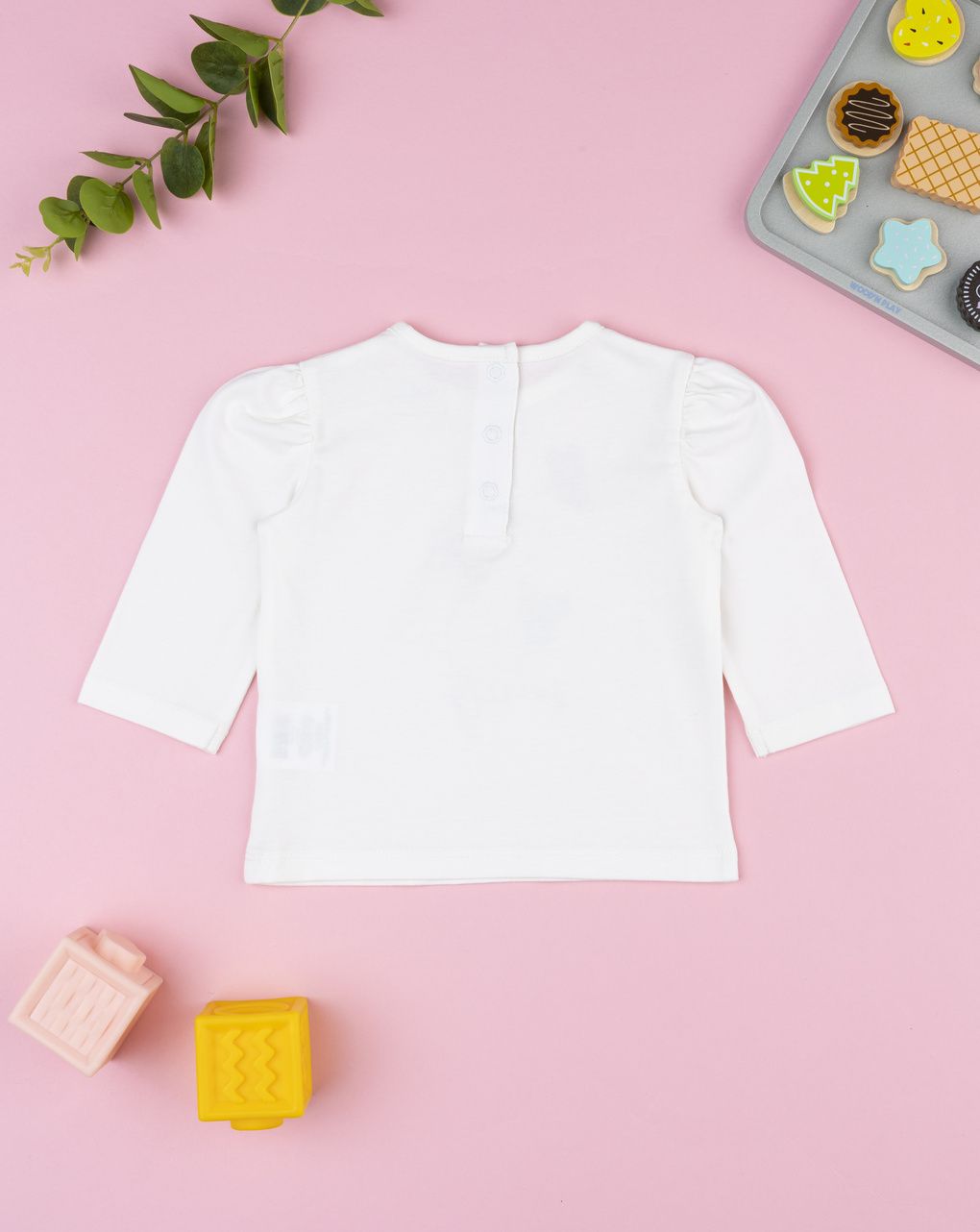 βρεφική μπλούζα λευκή sweety για κορίτσι - Prénatal