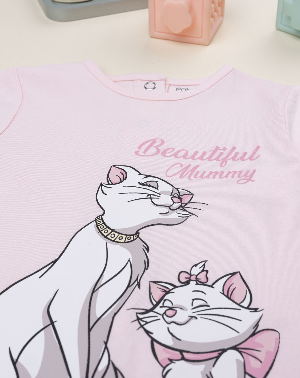 βρεφικό φορμάκι ροζ the aristocats για κορίτσι - Prénatal