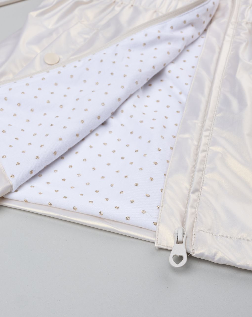 παιδικό μπουφάν λευκό ιριδίζον για κορίτσι - Prénatal