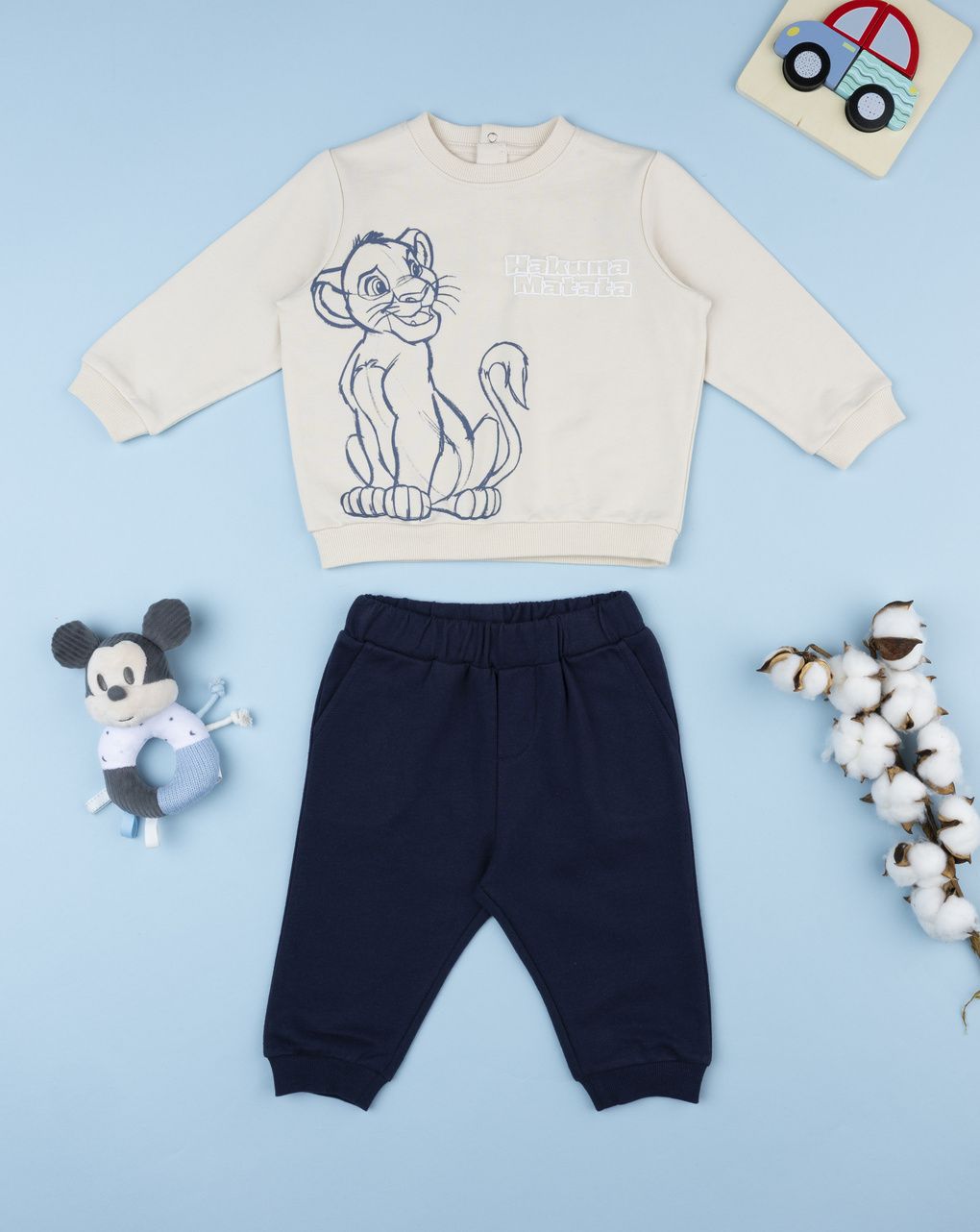 βρεφικό σετ φούτερ/φόρμα lion king για αγόρι