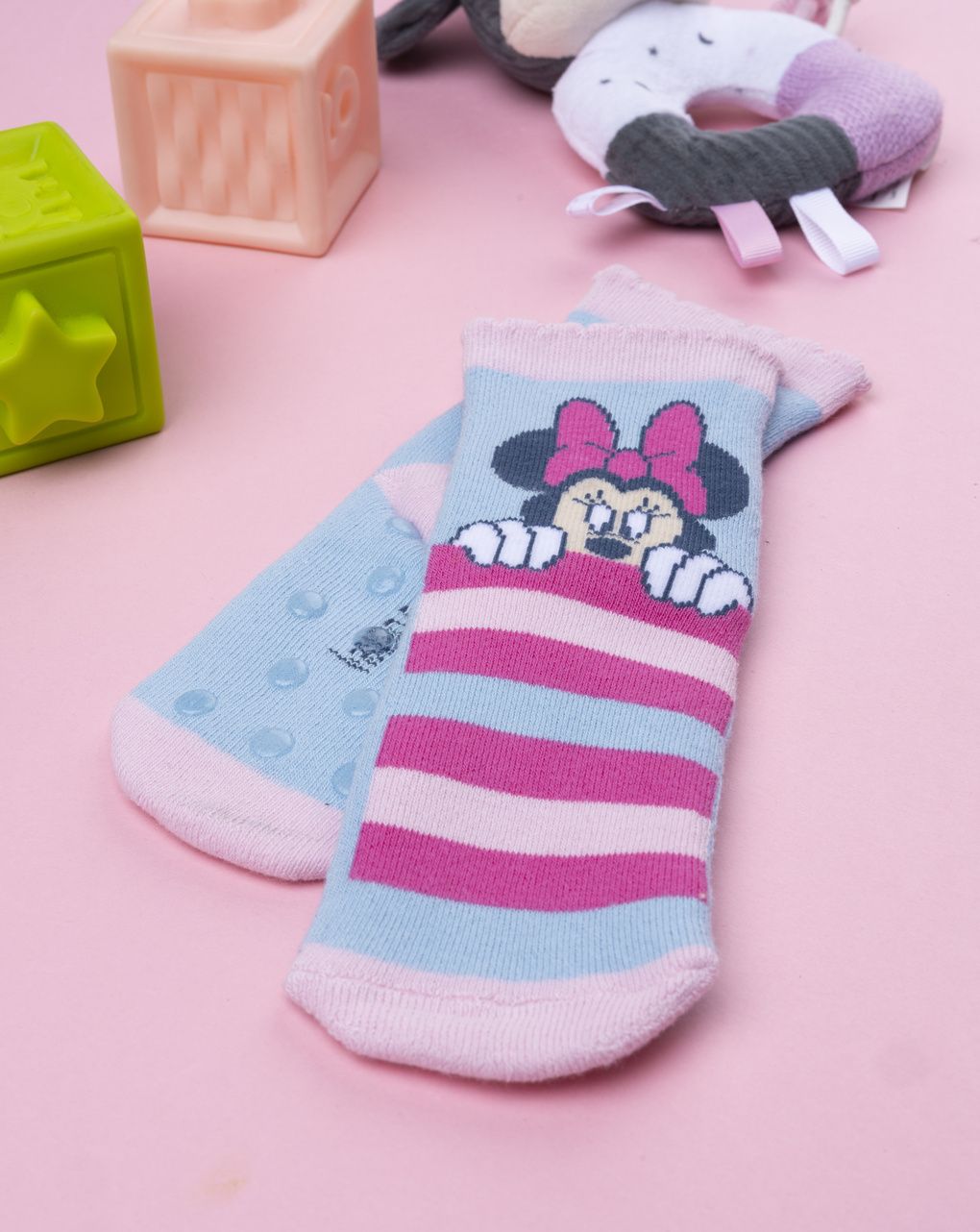 βρεφικές αντιολισθητικές κάλτσες minnie για κορίτσι - Prénatal