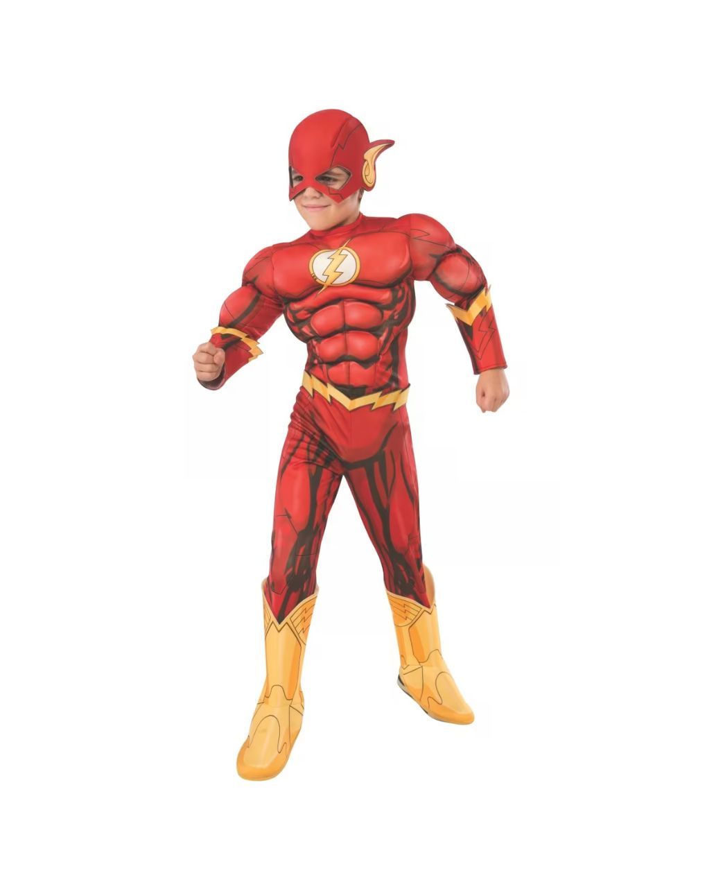 Rubie's αποκριάτικη παιδική στολή flash deluxe medium 7-8 ετών 610832m