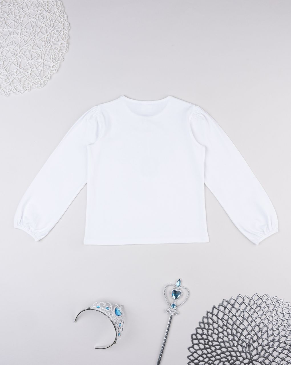 παιδική μπλούζα λευκή με λουλούδια για κορίτσι - Prénatal