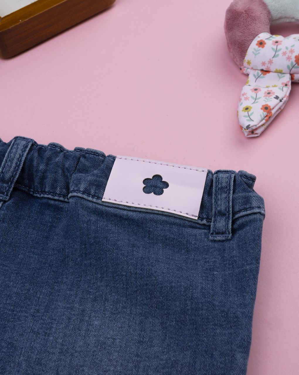 παιδικό τζιν παντελόνι μπλε wide leg για κορίτσι - Prénatal