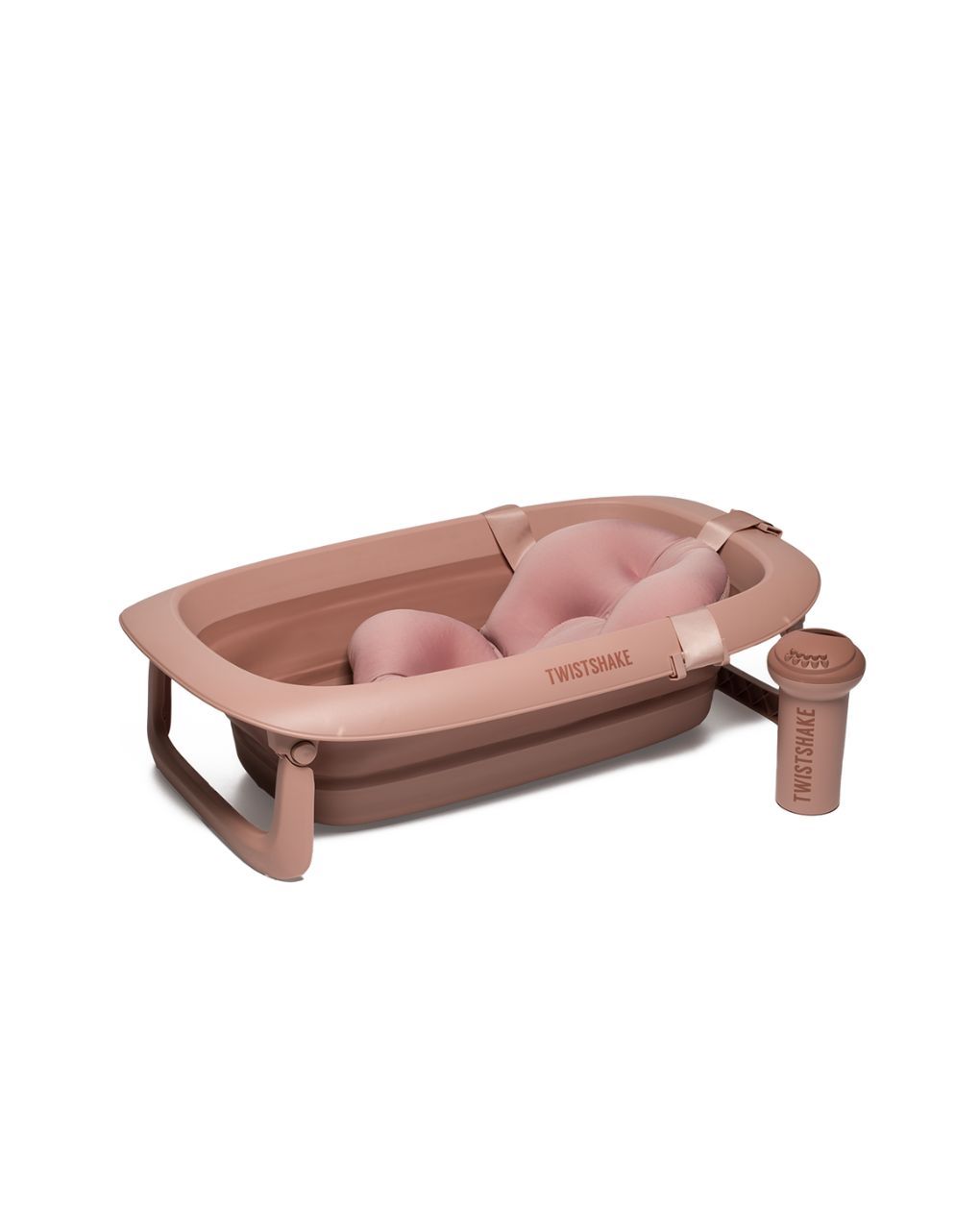 Twistshake βρεφικό μπανάκι με μειωτή και βοηθητική κανάτα faded pink 32-08-78145