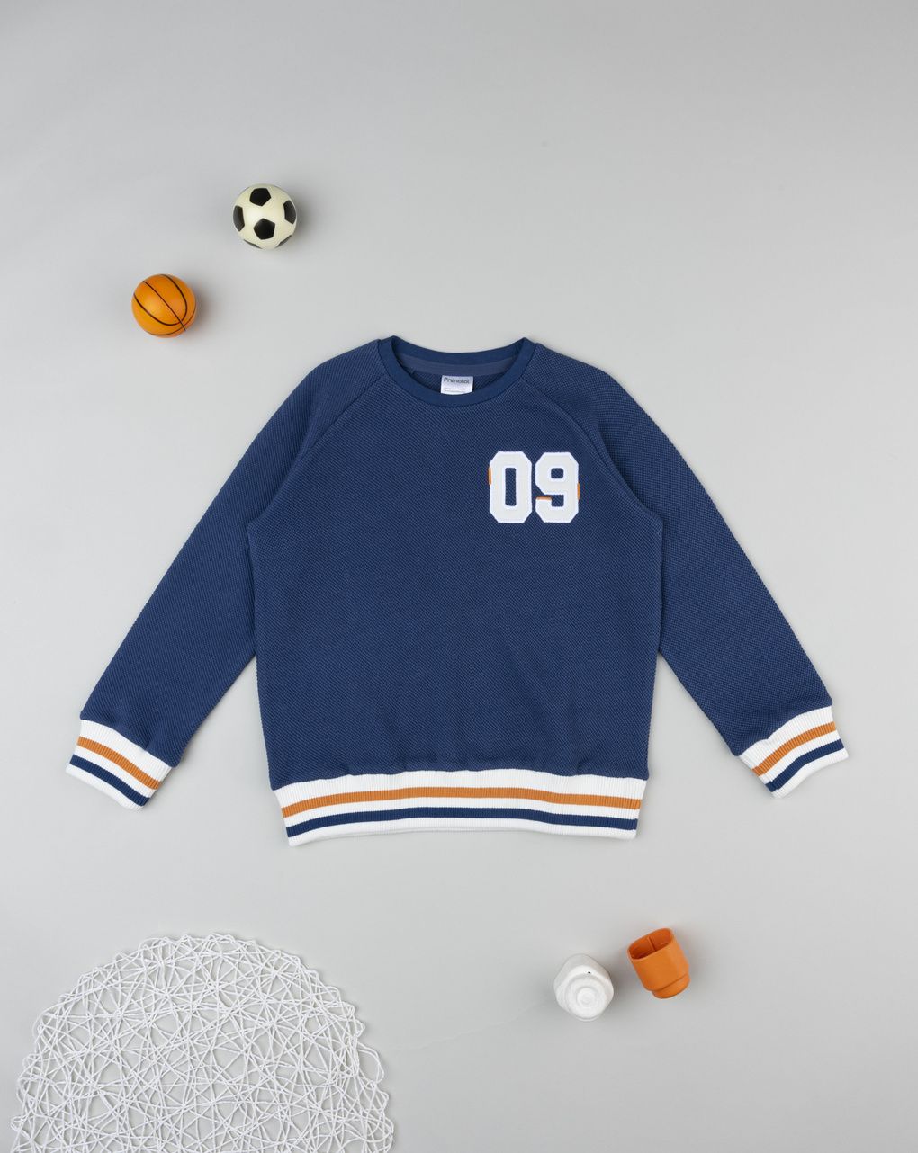 παιδική μπλούζα πικέ μπλε 09 για αγόρι