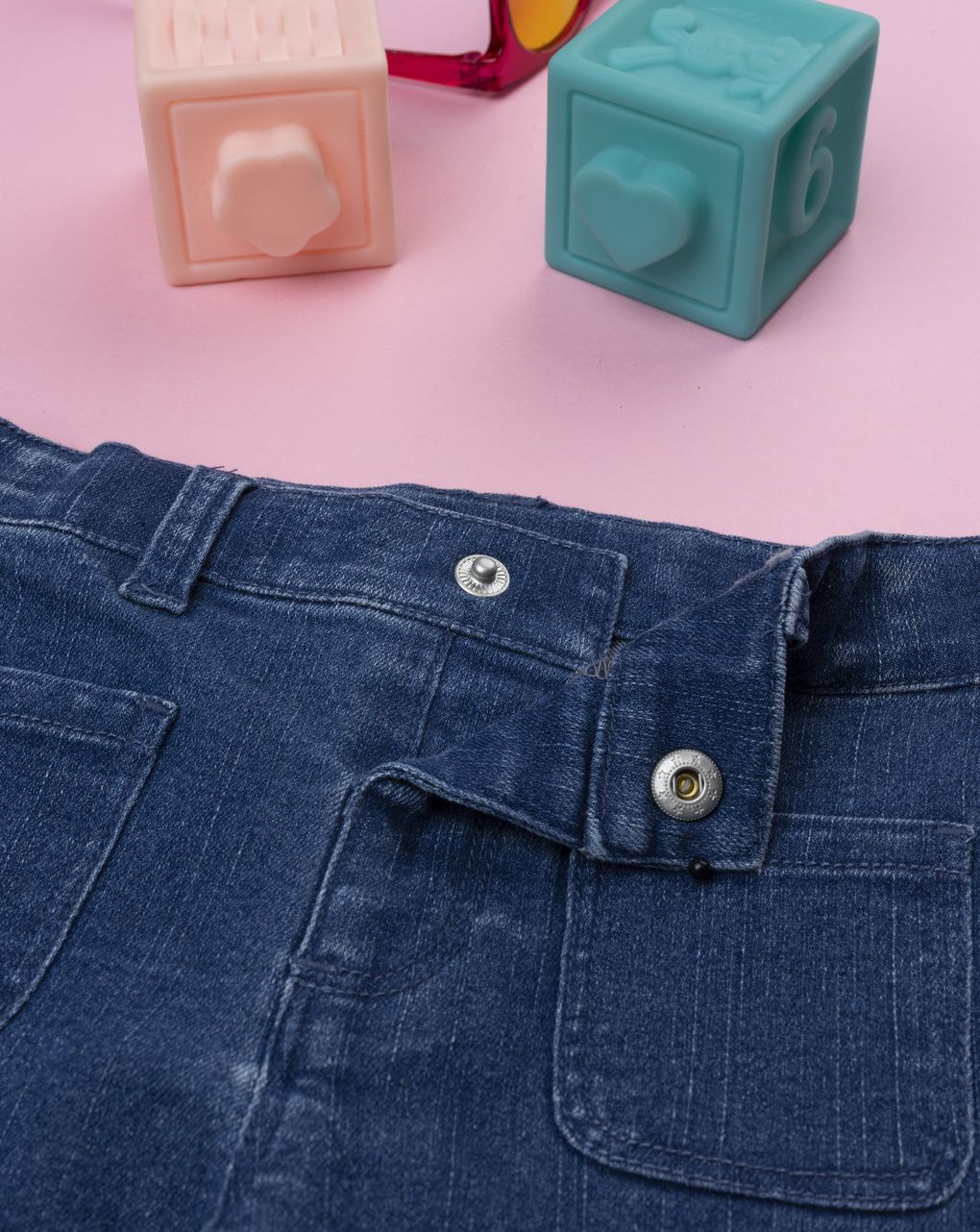 βρεφικό τζιν παντελόνι μπλε minnie για κορίτσι - Prénatal