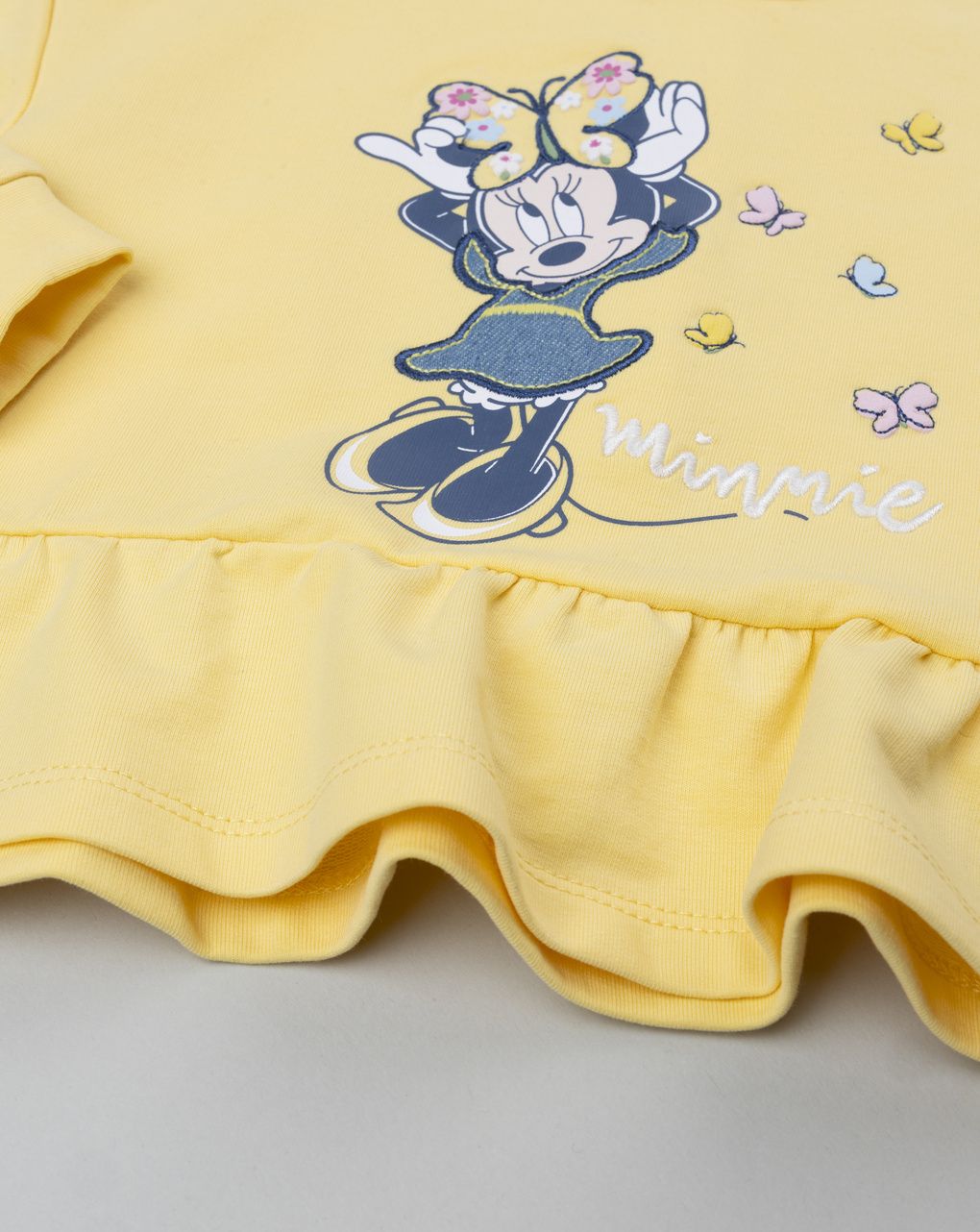 βρεφική μπλούζα φούτερ κίτρινη minnie για κορίτσι - Prénatal