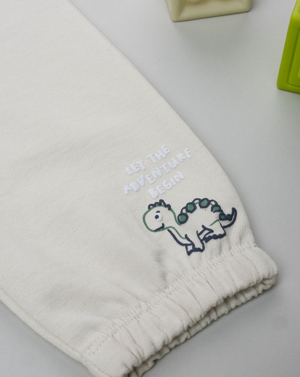 βρεφικό παντελόνι φόρμας μπεζ dino για αγόρι - Prénatal