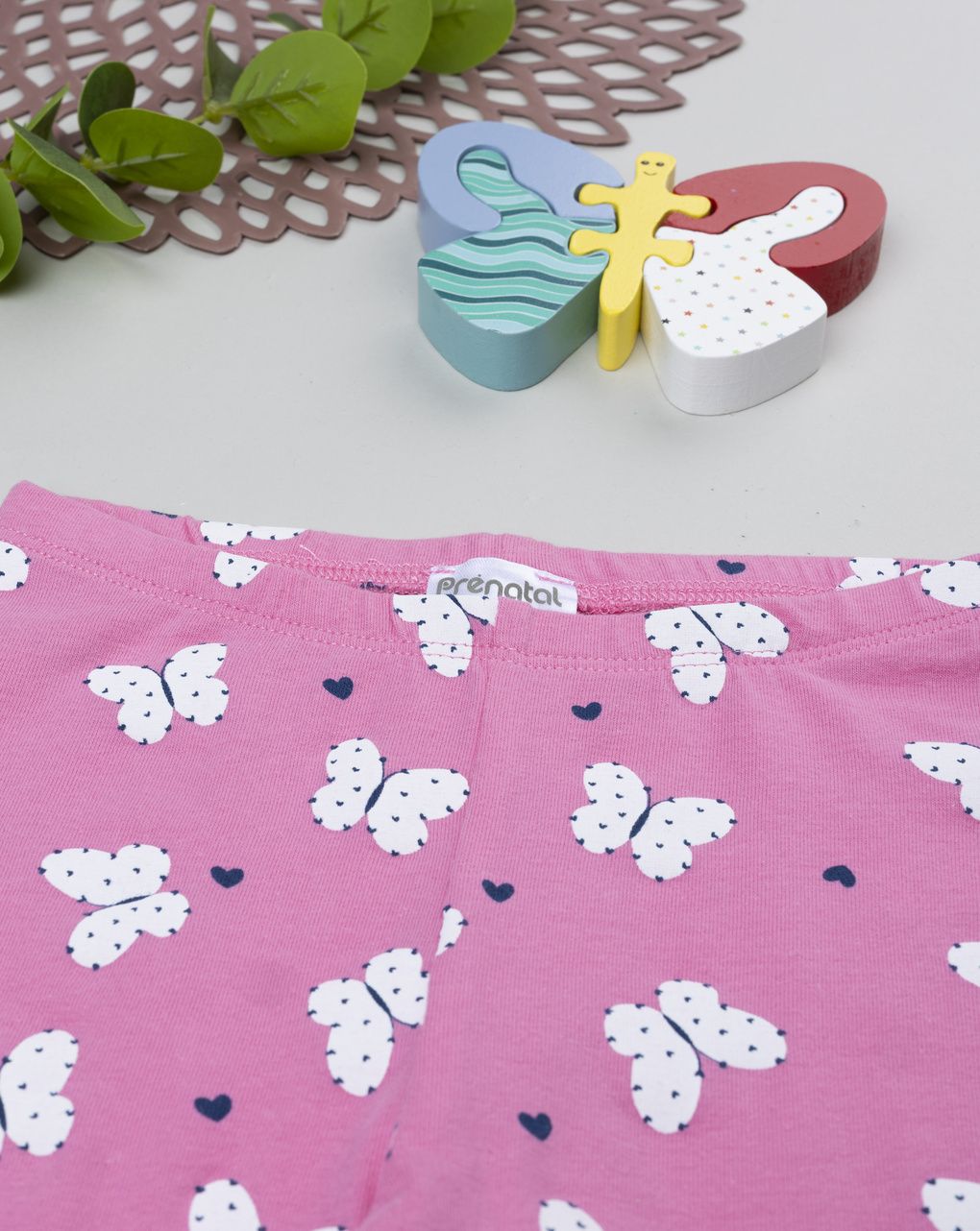 βρεφικό κολάν ροζ με πεταλούδες για κορίτσι - Prénatal