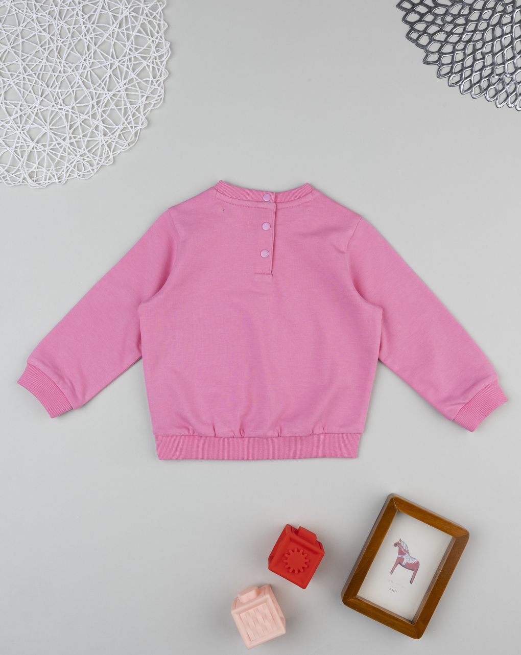 βρεφική μπλούζα φούτερ ροζ sweety για κορίτσι - Prénatal