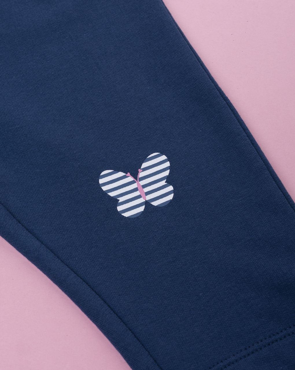 βρεφικό παντελόνι φόρμας μπλε με πεταλούδες για κορίτσι - Prénatal