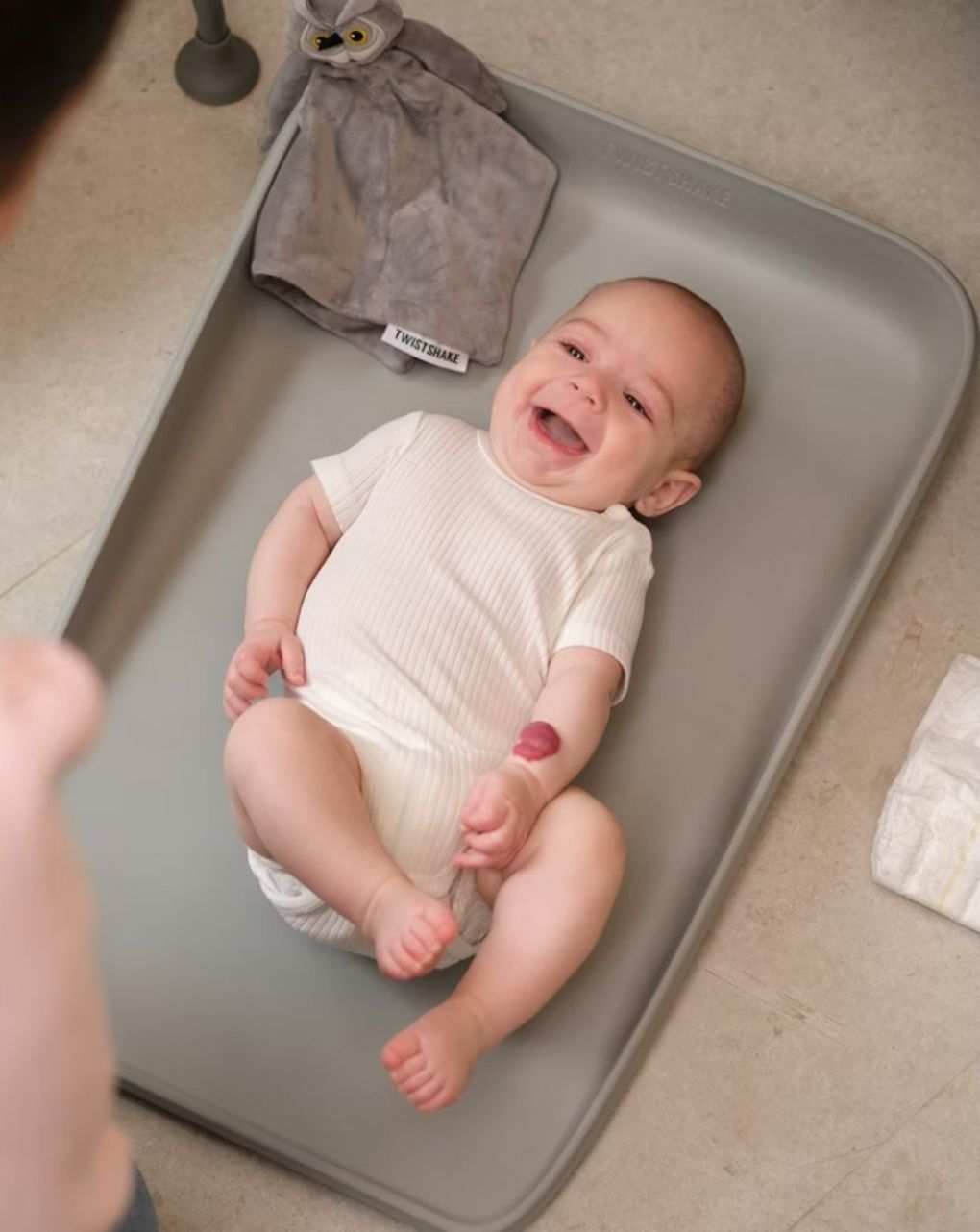 Twistshake βρεφική αλλαξιέρα αφρού faded grey 32-08-79144 - Twistshake