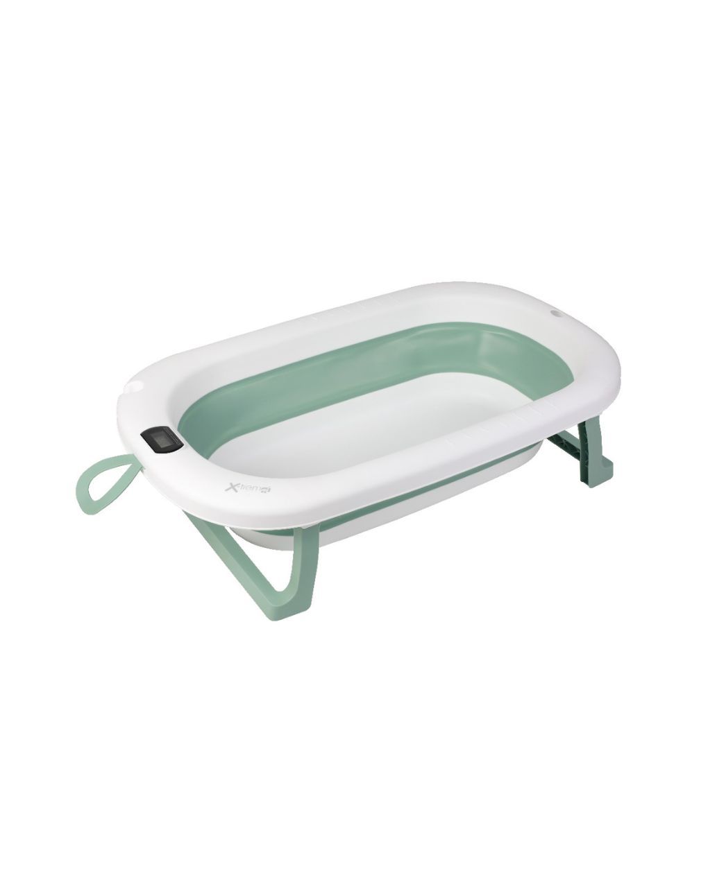 X-treme baby πτυσόμενο μπανάκι μωρού με ενσωματωμένο θερμόμετρο green xt319 - X-TREME BABY