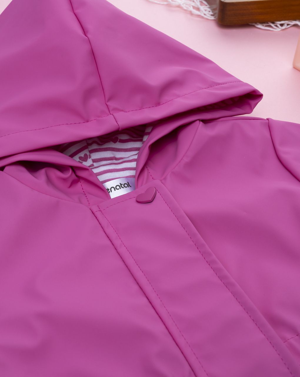 βρεφικό παλτό κερωμένο φούξια για κορίτσι - Prénatal