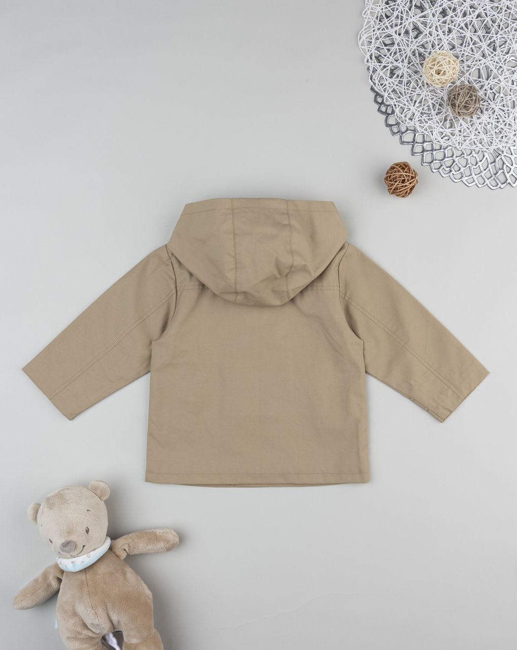βρεφικό παλτό trench καφέ για αγόρι - Prénatal