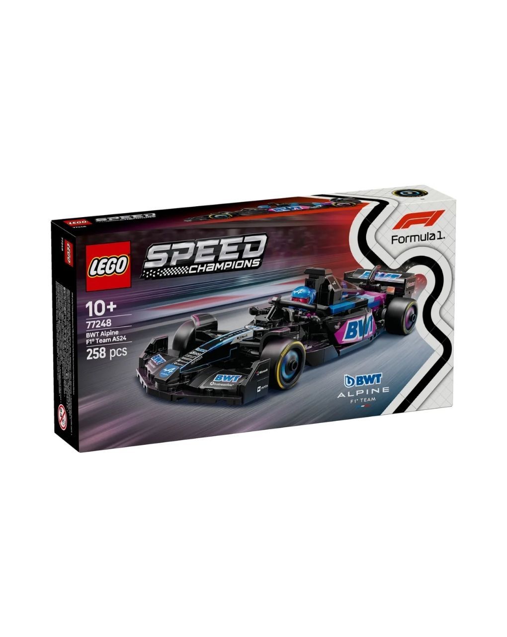 Lego speed champions bwt alpine f1 team a524 race car 77248
