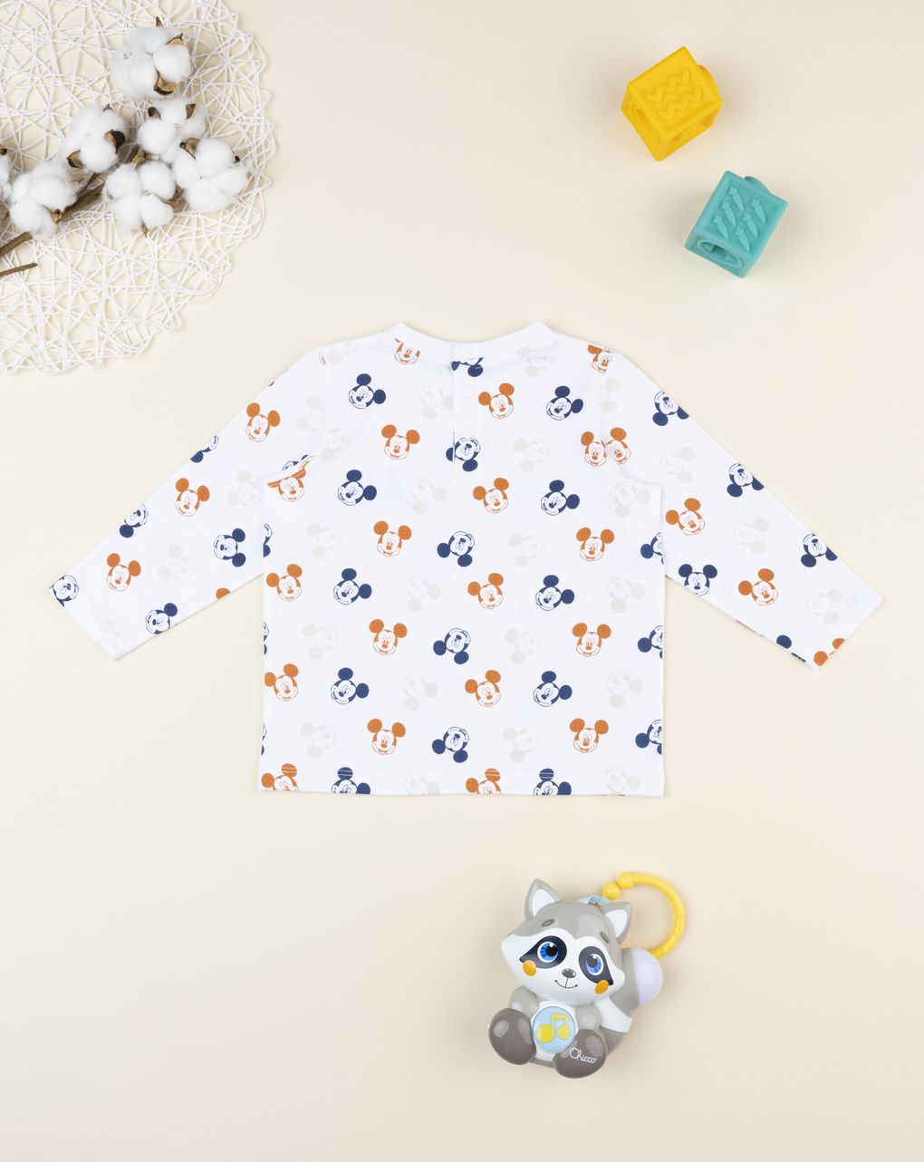 βρεφική μπλούζα λευκή mickey για αγόρι - Prénatal