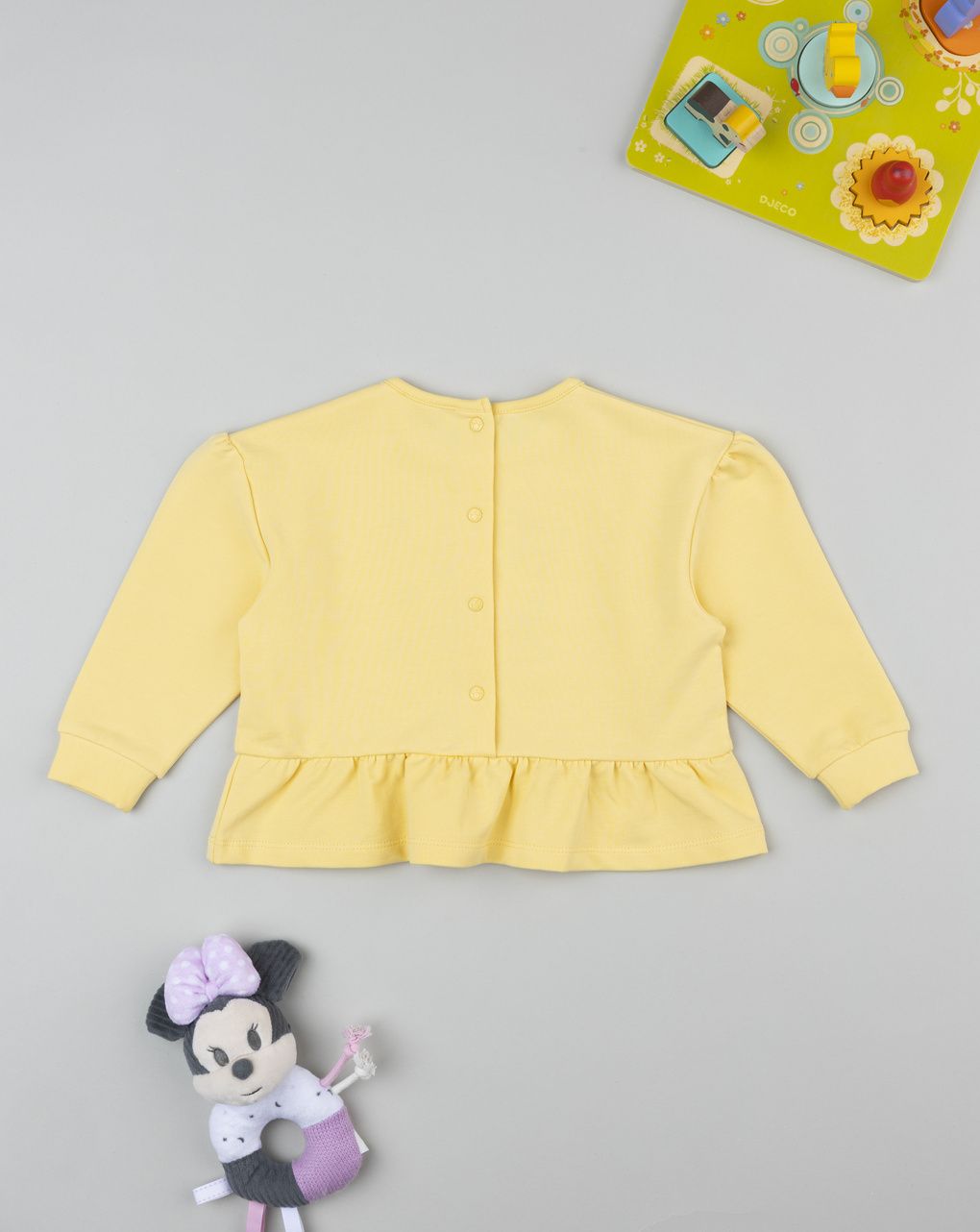 βρεφική μπλούζα φούτερ κίτρινη minnie για κορίτσι - Prénatal