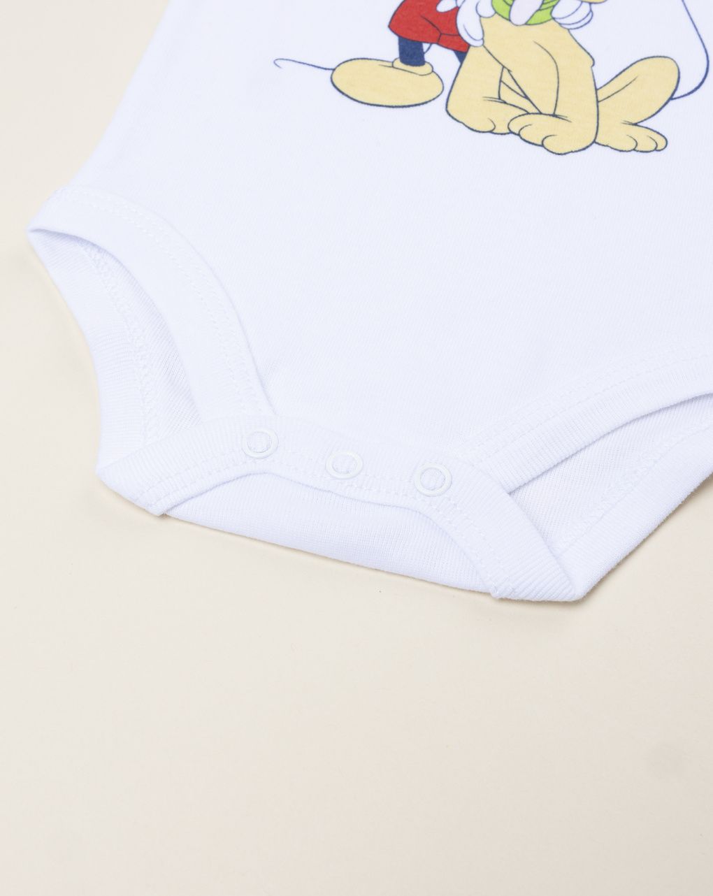 βρεφικό κορμάκι λευκό mickey & pluto για αγόρι - Prénatal
