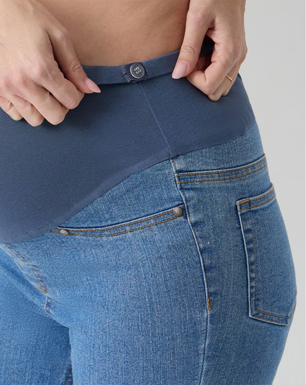 γυναικείο τζιν παντελόνι εγκυμοσύνης skinny μπλε ανοιχτό - Prénatal