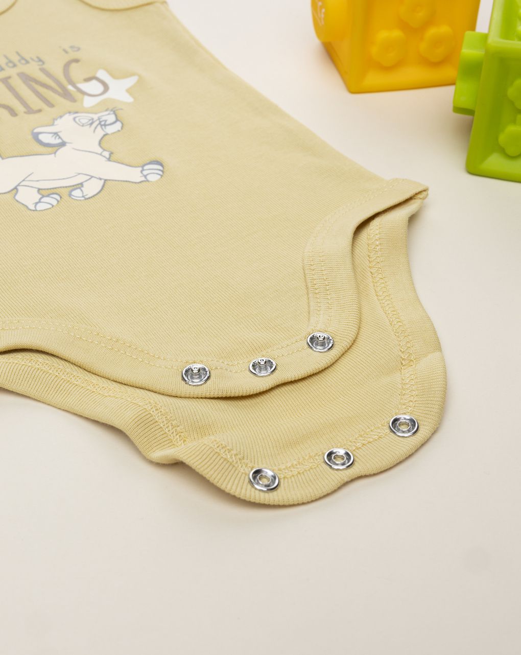 βρεφικό κορμάκι κίτρινο lion king για αγόρι - Prénatal