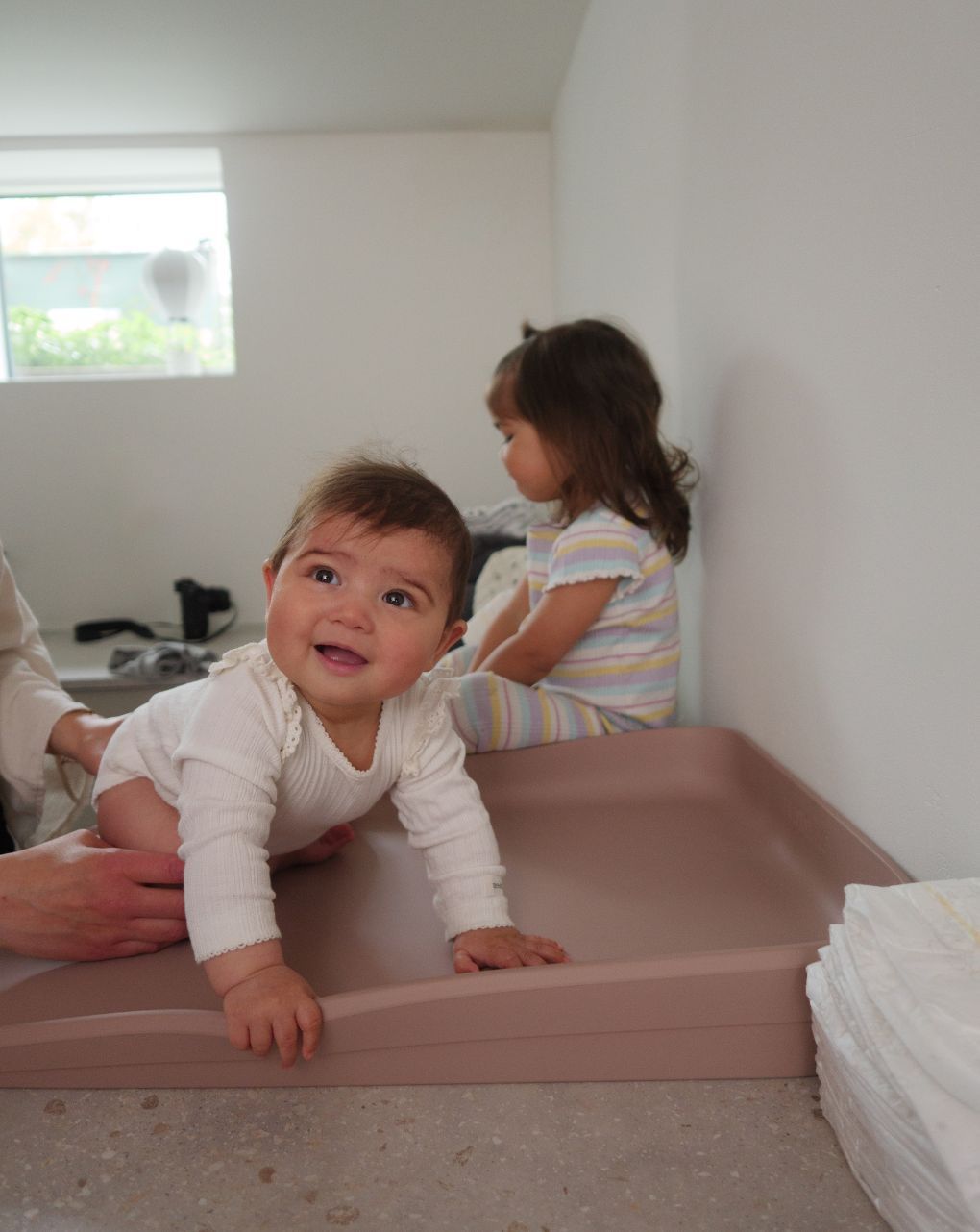 Twistshake βρεφική αλλαξιέρα αφρού faded pink 32-08-79159 - Twistshake