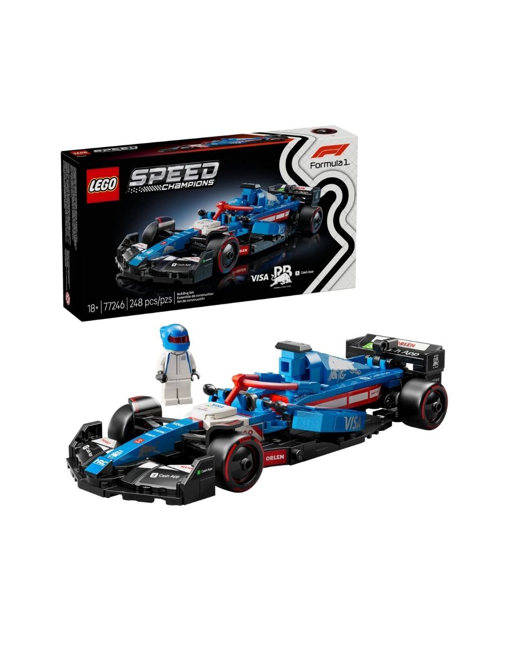 Lego speed champions visa cash app rb vcarb 01 f1 race car 77246 - Lego, LEGO Speed Champions