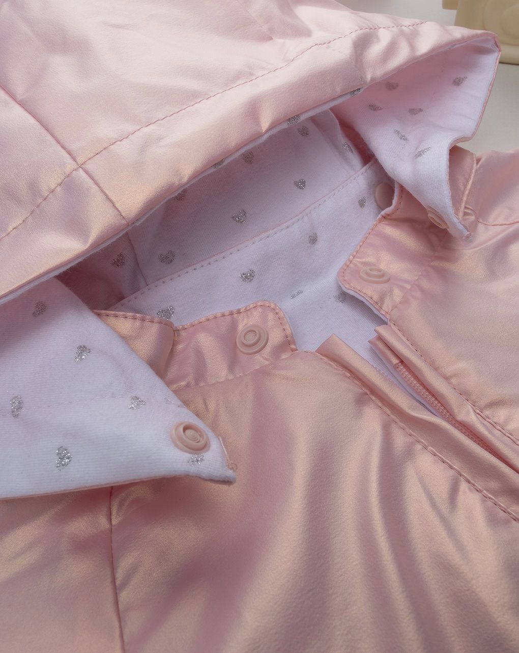 βρεφικό μπουφάν ροζ metallic για κορίτσι - Prénatal