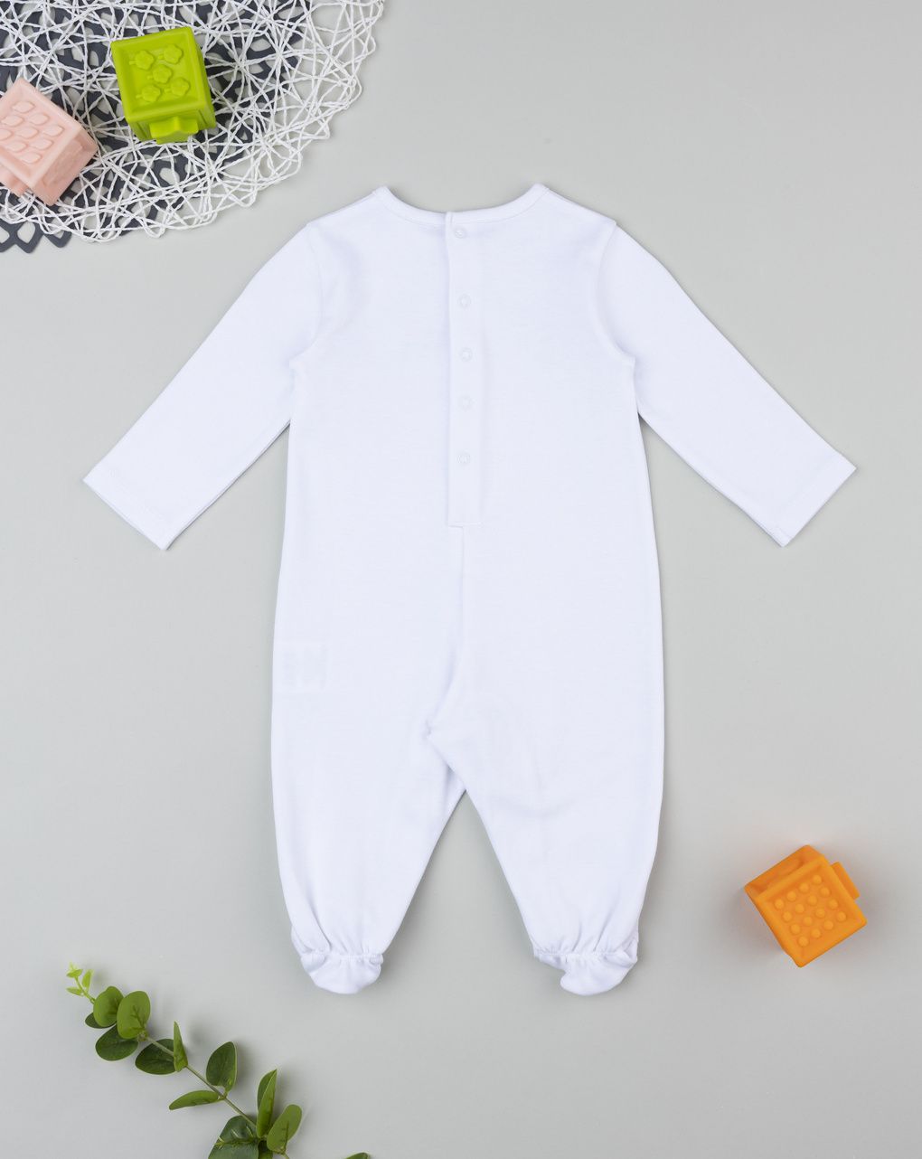 βρεφικό φορμάκι λευκό mom i love you unisex - Prénatal