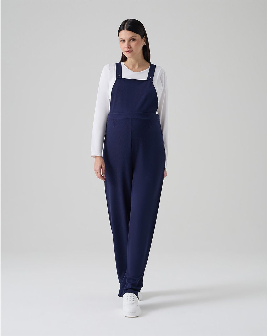 γυναικείο σετ σαλοπέτα και μπλούζα εγκυμοσύνης/θηλασμού μπλε