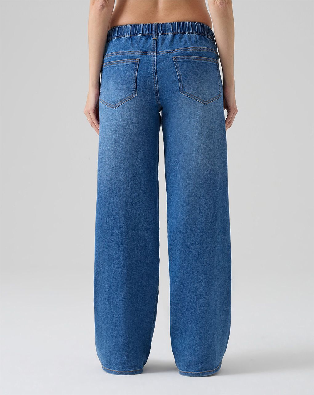 γυναικείο τζιν παντελόνι εγκυμοσύνης palazzo μπλε ανοιχτό - Prénatal