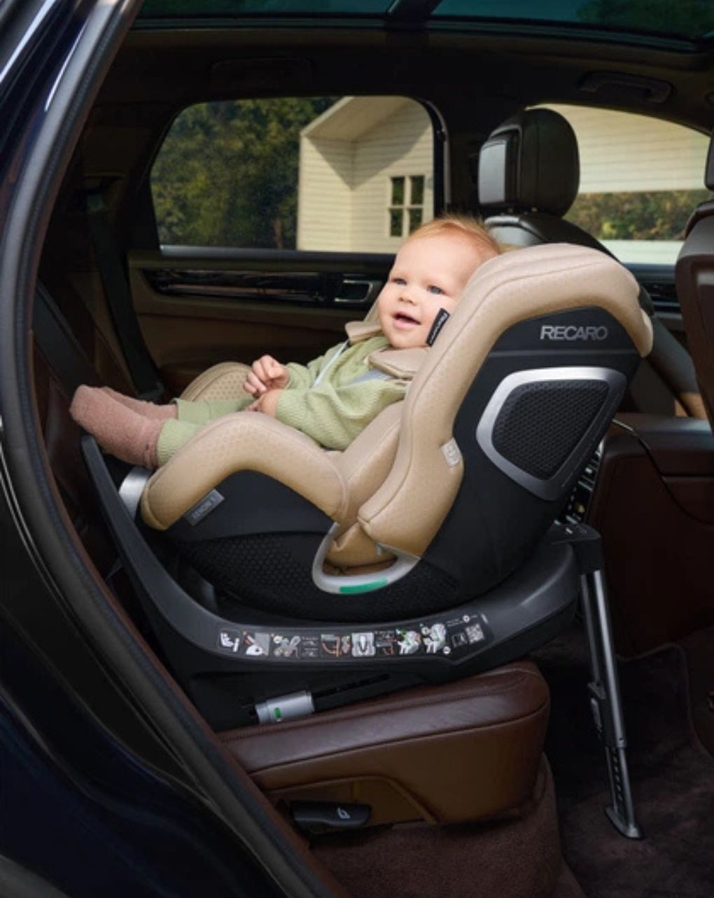 Recaro κάθισμα αυτοκινήτου xenon 1 360° i-size (40-125cm) elegant beige b1102060 - Recaro