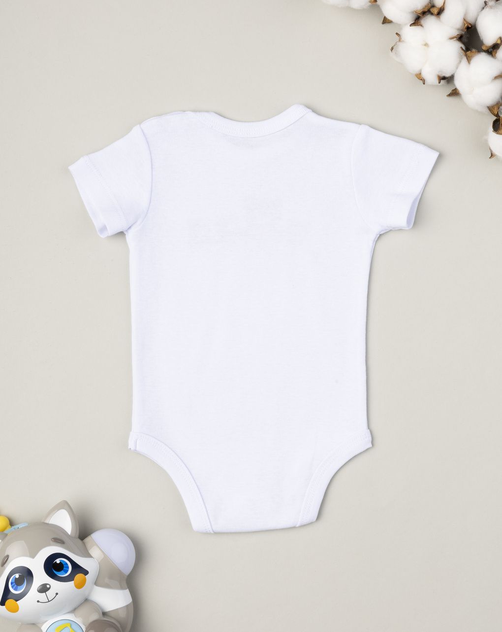 βρεφικό κορμάκι λευκό με αρκουδάκια unisex - Prénatal