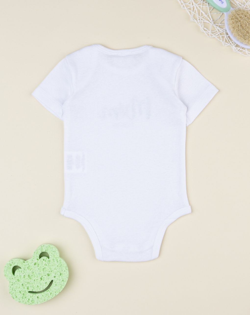 βρεφικό κορμάκι λευκό mom i love you unisex - Prénatal