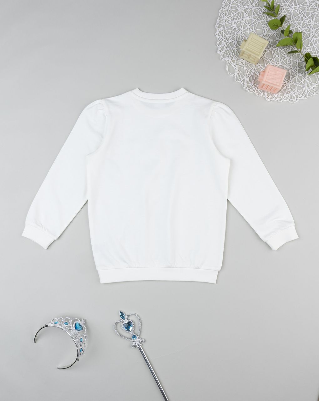 παιδική μπλούζα φούτερ λευκή unicorns για κορίτσι - Prénatal