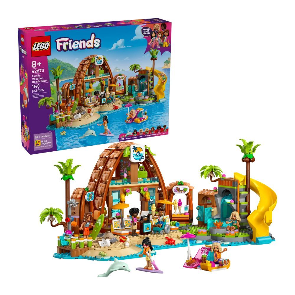 Lego friends family vacation beach resort 42673 - Lego, Lego Friends