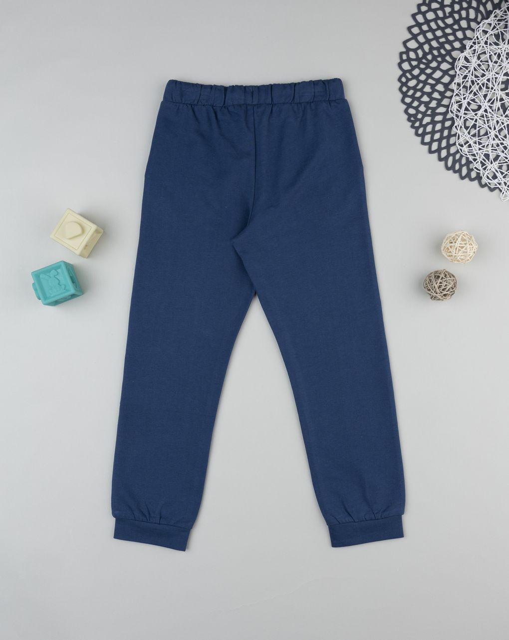 παιδικό παντελόνι φόρμας μπλε με καρδιά για κορίτσι - Prénatal