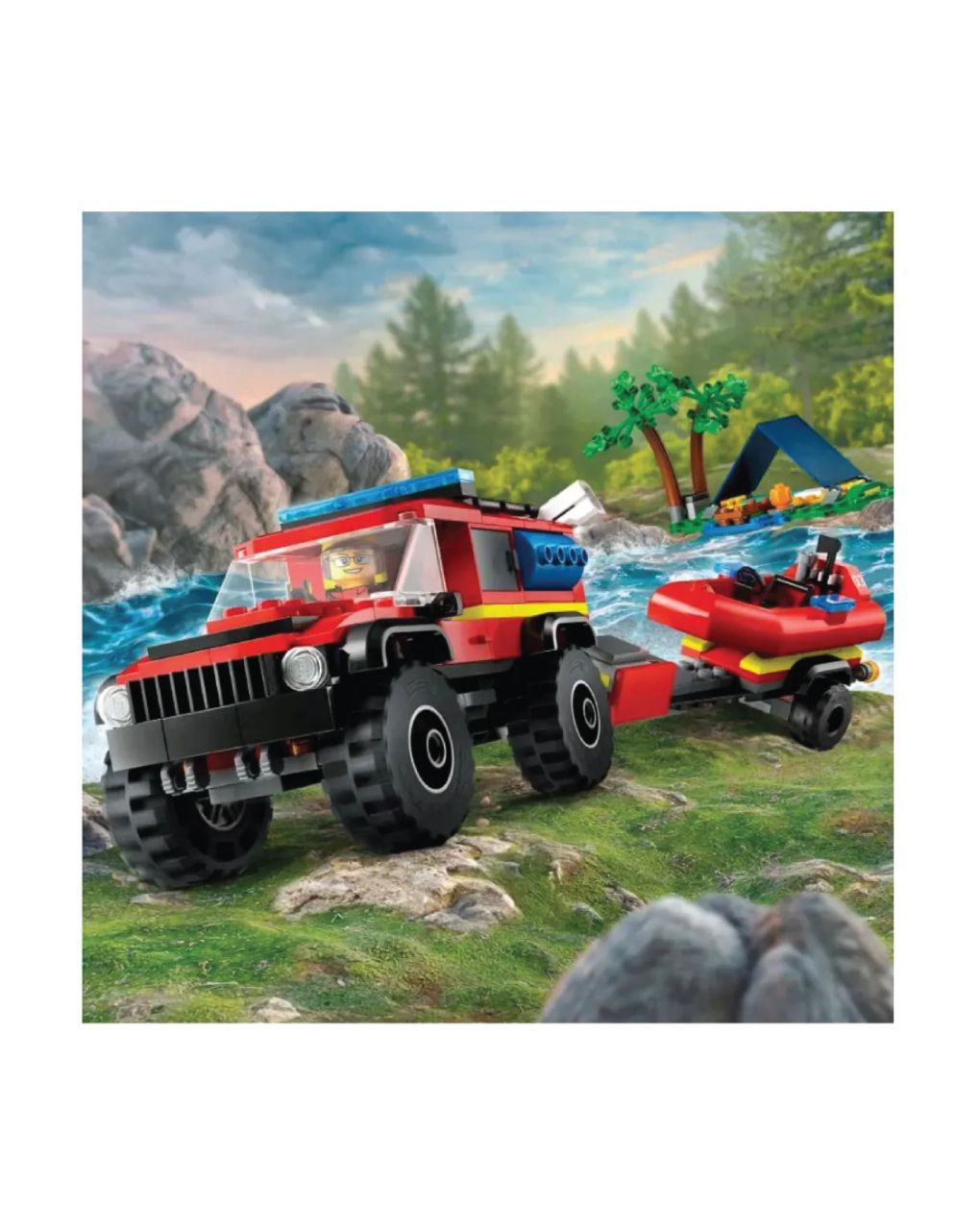 Lego city 4x4 fire truck with rescue boat 60412 - LEGO, LEGO City